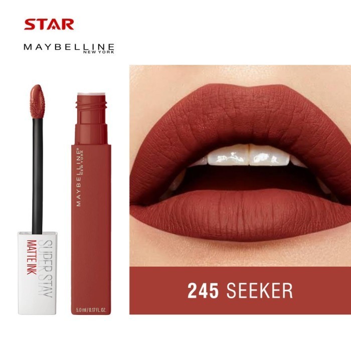 Populer MAYBELLINE Superstay Matte Ink SEEKER-245 Lipstick Make Up