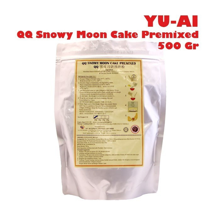 

Yu Ai Snowy Moon Cake Prex 500 gram Kue Bulan Tepung Instant Prexed