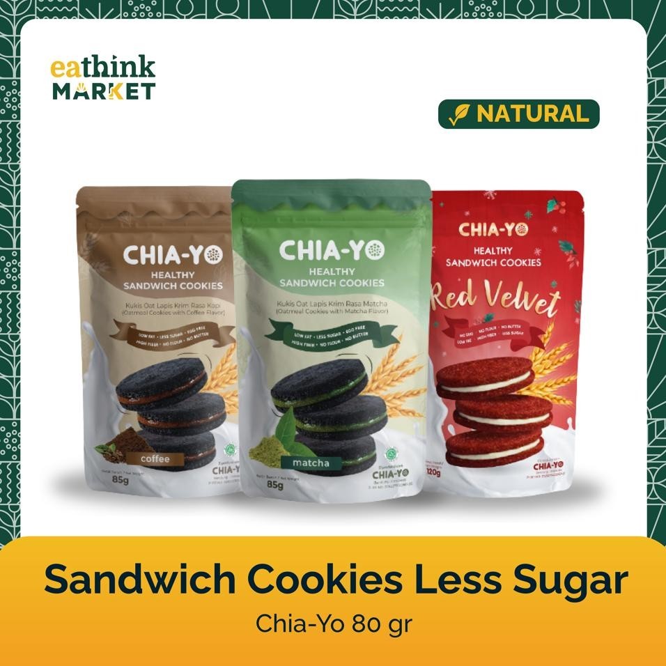 

CR - Camilan Sehat Sandwich Cookies Less Sugar - Chia-Yo 85 gr TERLARIS