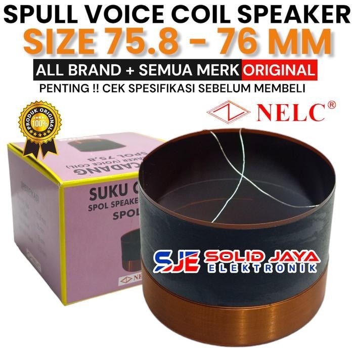 SPUL SPEAKER 75.8 MM 76MM 75,8 MM 76 MM SEPUL 75,8MM VOICE COIL NELC