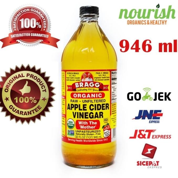 

SF Bragg, Organic Apple Cider Vinegar with The 'Mother', Raw-Unfiltered (
