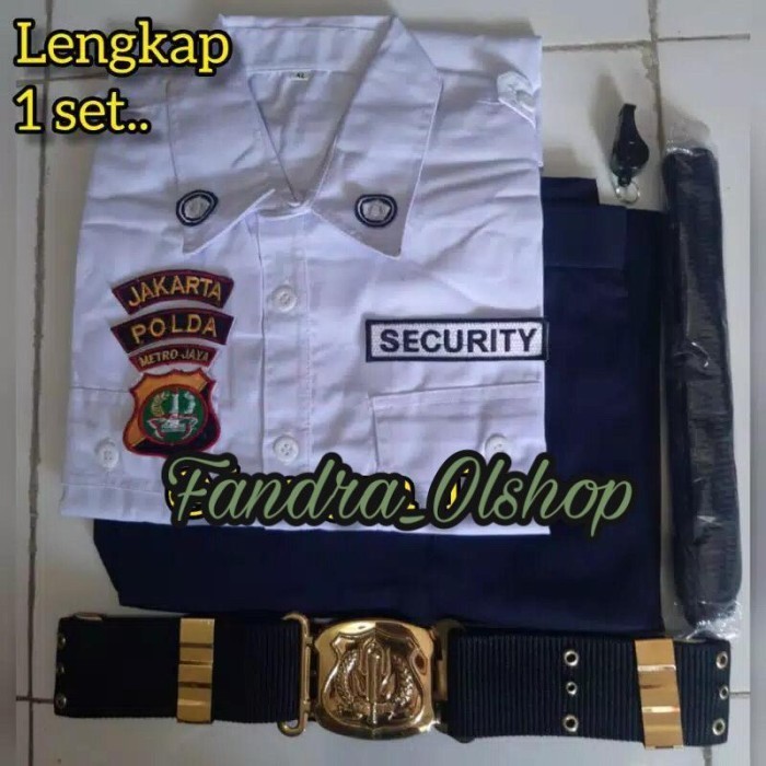 Baju Seragam Pdh Satpam Security Lengkap. Kualitas Terbaik 