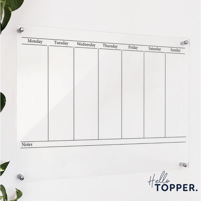 

BARANG TERLARIS Papan Akrilik Planner Wall Planner Schedule Board Papan Akrilik