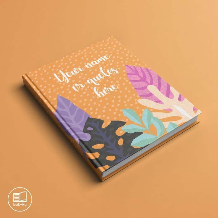 

BARANG TERLARIS Notebook custom notes catatan sekolah binder planner buku tropical