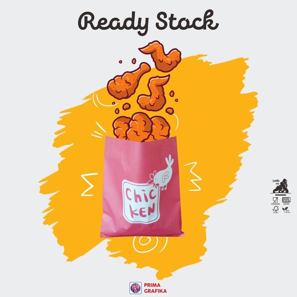 

Keanggunan yang sesuai dengan kebutuhan Anda." Kantong Fried Chicken Wings Chicken Skin Drum Stick Shihlin Snack Ayam Crispy Geprek Ceker Nugget Foodgrade - Paperbag Gorilla Pack ||