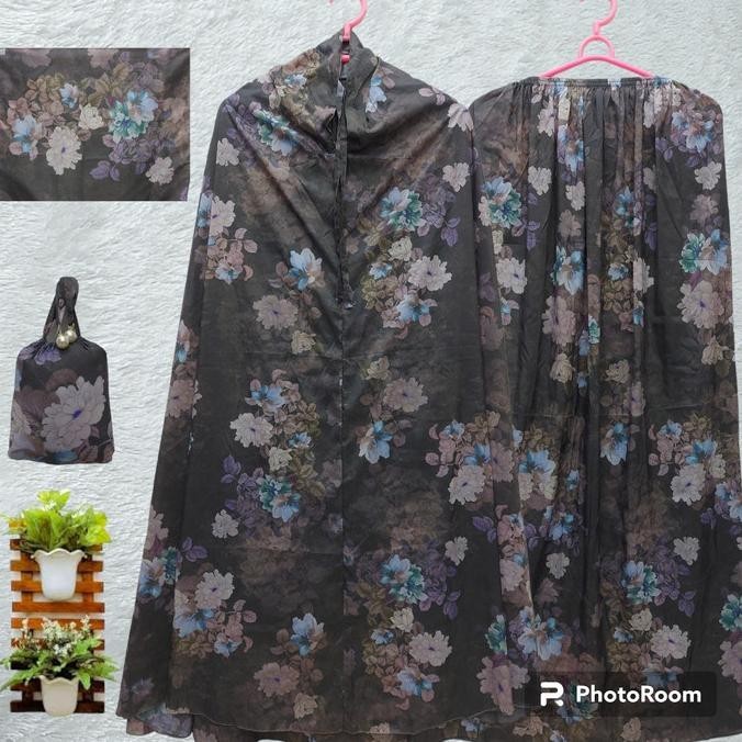 Mukena traveling parasut korea motif