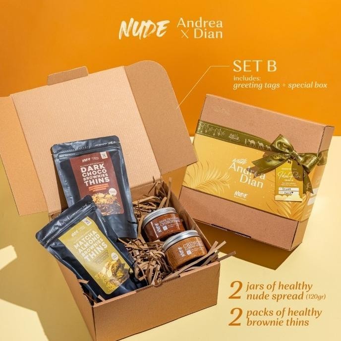 

:<:<:<:<] Hampers Ramadhan NUDE x Andrea - Healthy Brownie Thins | Idul Fitri B