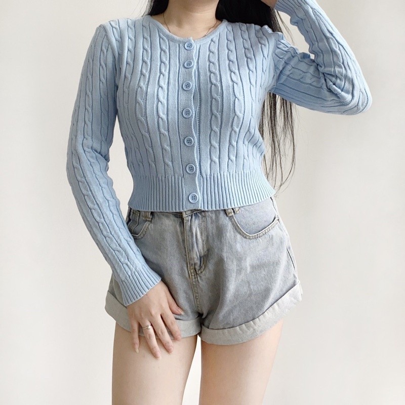 [COLD COLLECTIONS] alter.cloth - CHAMMY CARDI Kardigan Korea Atasan Lengan Panjang Wanita Top Salur