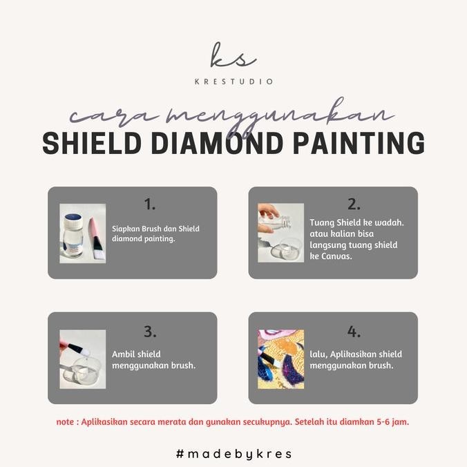 

krestudio Shield Diamond painting 5D pelindung lukisan glue brush