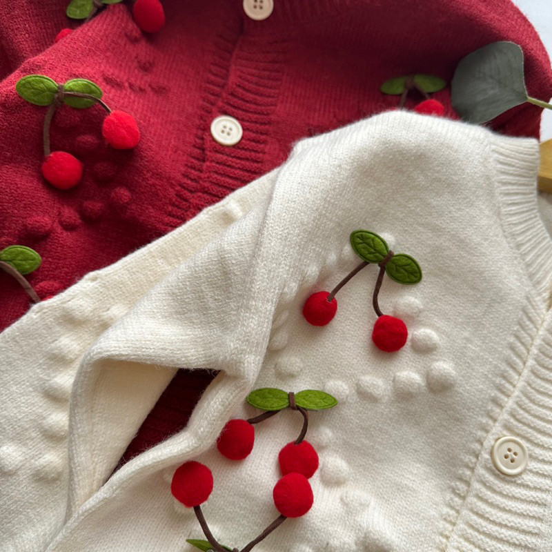 [COLD COLLECTIONS] cherry Cardigan knit