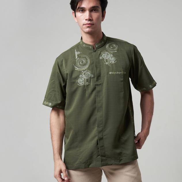 Al Mia MT Kairo Baju Koko Dewasa Lengan Pendek Bordir Terbaru  Murah