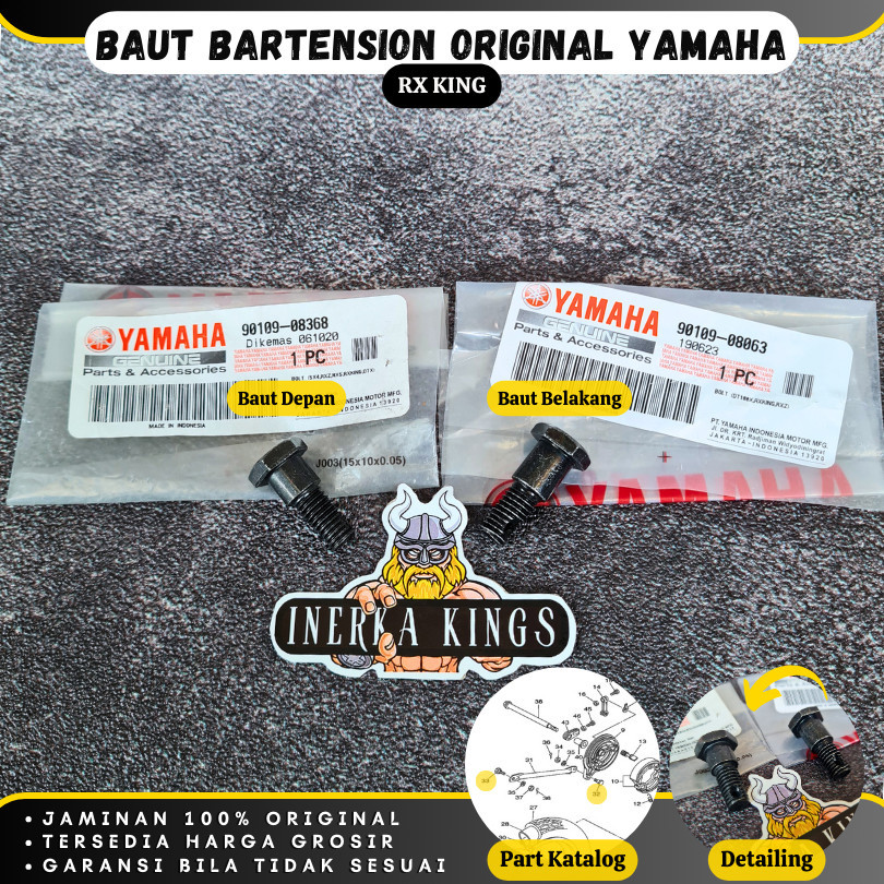 Baut Baud Bartension Atas Bawah Depan Belakang  RX KING RXS VIXION SCORPIO BYSON 90109-08063 ORIGINA