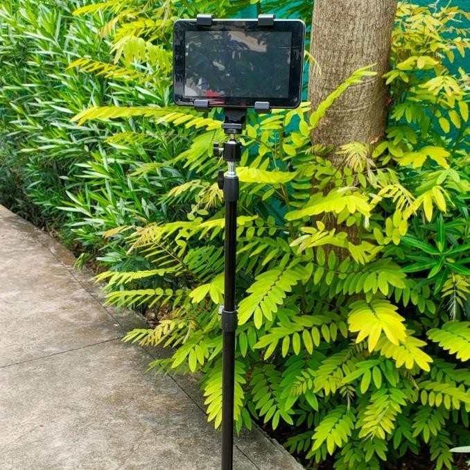 Baru Tripod hp 2 meter holder iPad Tripod 2 meter + holder tablet ~