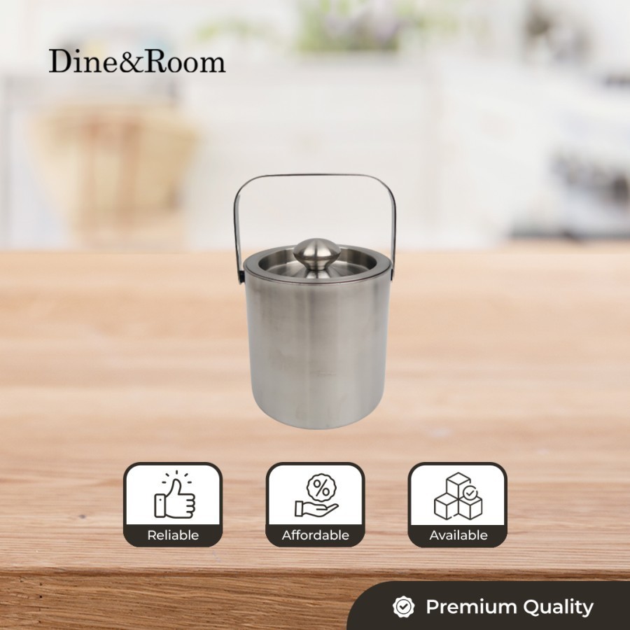 Dine & Room | Ice Bucket Stainless | Termos Es Batu - Diameter 12cm