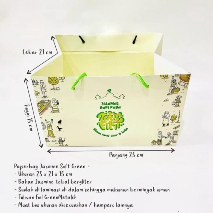 

Paperbag Parcel Lebaran Goodie Bag Idul Fitri Eid Mubarak 25X21X15Cm 066