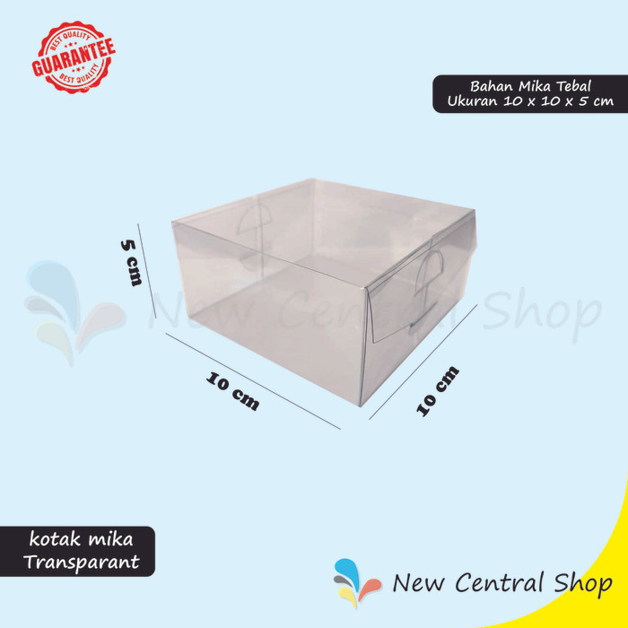 

Kotak Mika Transparant Bahan Tebal Souvenir Kue Gift Bening 0,4 Mikron
