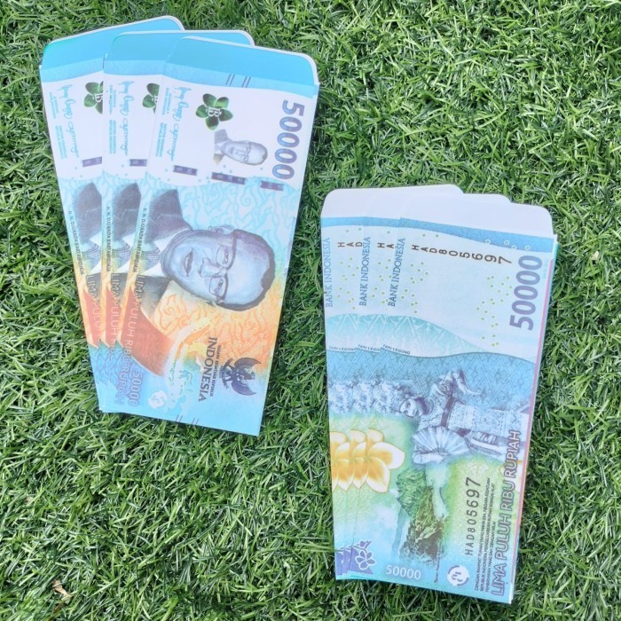 

Amplop Lebaran Motif Uang Atm Size 6 X 17 Angpau Lebaran Viral