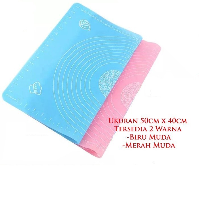 

Ak05- Alas Adonan Kue Baking Bahan Silikon Anti Lengket 40X50 Cm