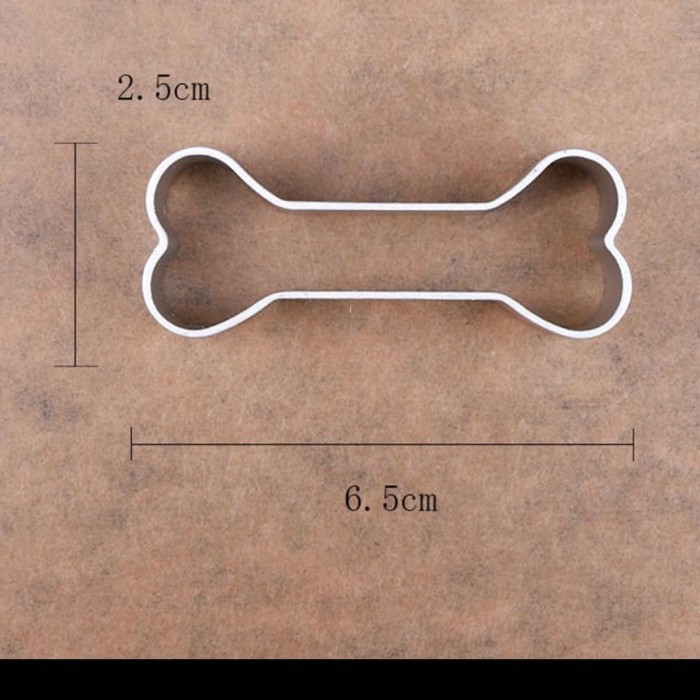 

Cetakan Adonan Kue Biskuit Bentuk Tulang Anjing Bahan Stainless Steel