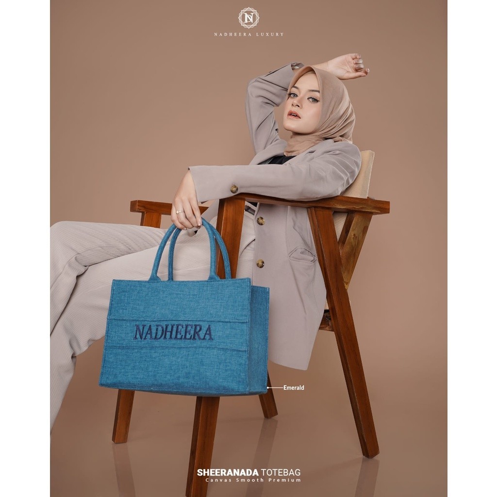 [ONLINE EXCLUSIVE] Sheeranada Totebag by Nadheera Luxury Tas Handle Kekinian 2022 Totebag Terbaru