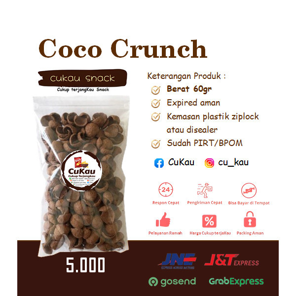 

Coco Crunch Snack / ngemil makanan ringan / cemilan kiloan murah / COD / PROMO 5000 - Cukau Snacks