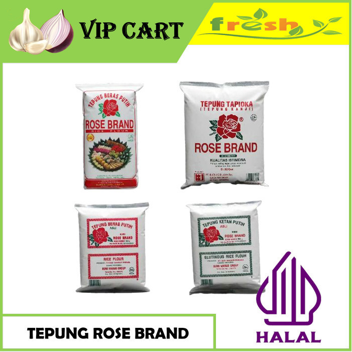 

Tepung Beras Tepung Ketan Tepung Tapioka Rose Brand 500 Gram 099