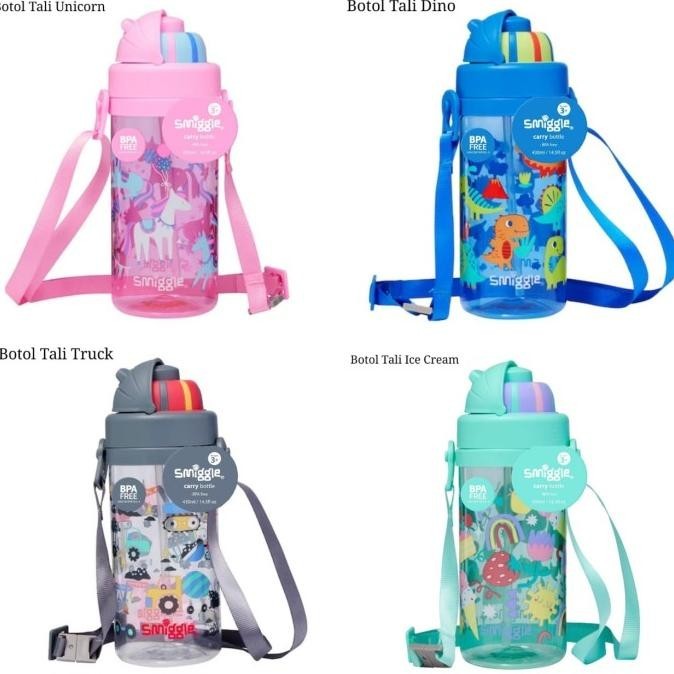botol minum smiggle tali panjang anak sekolah tk
