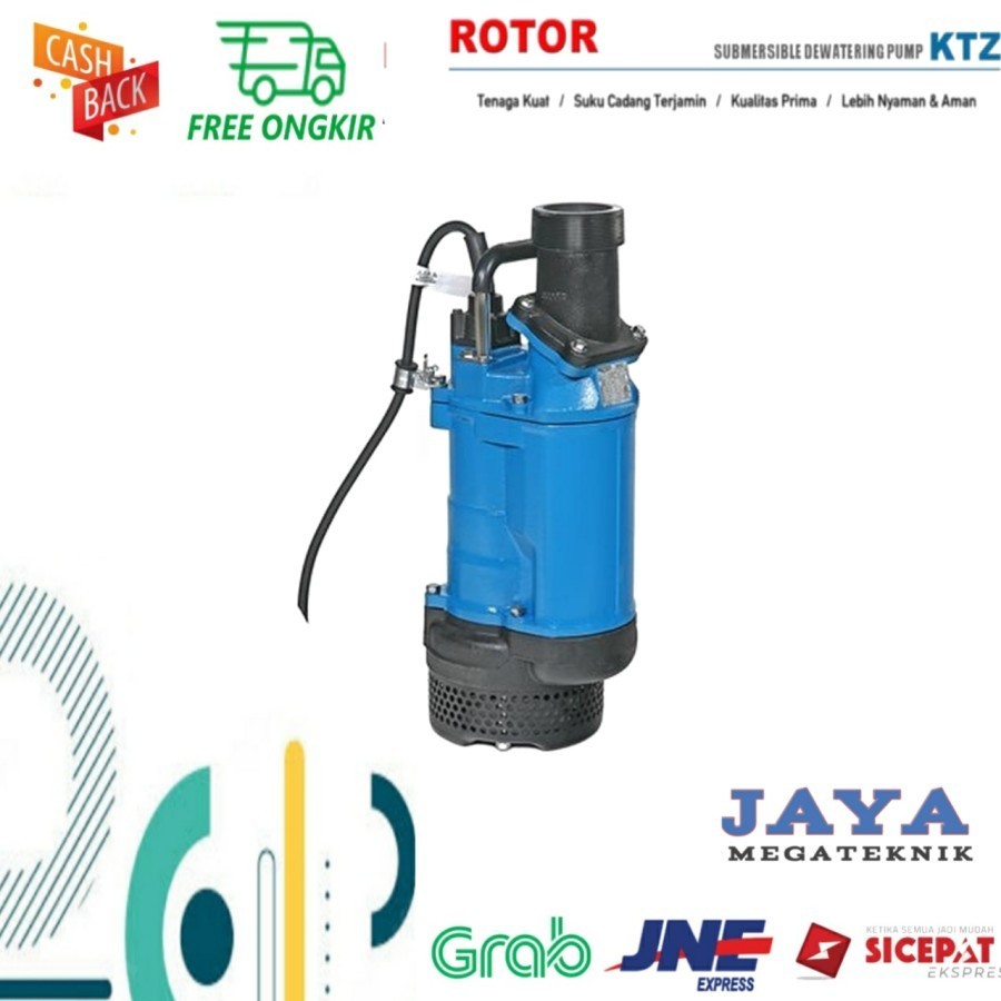 Pompa Celup Lumpur Rotor KTZ 611 Submersible Dewatering Tsurumi KTZ611