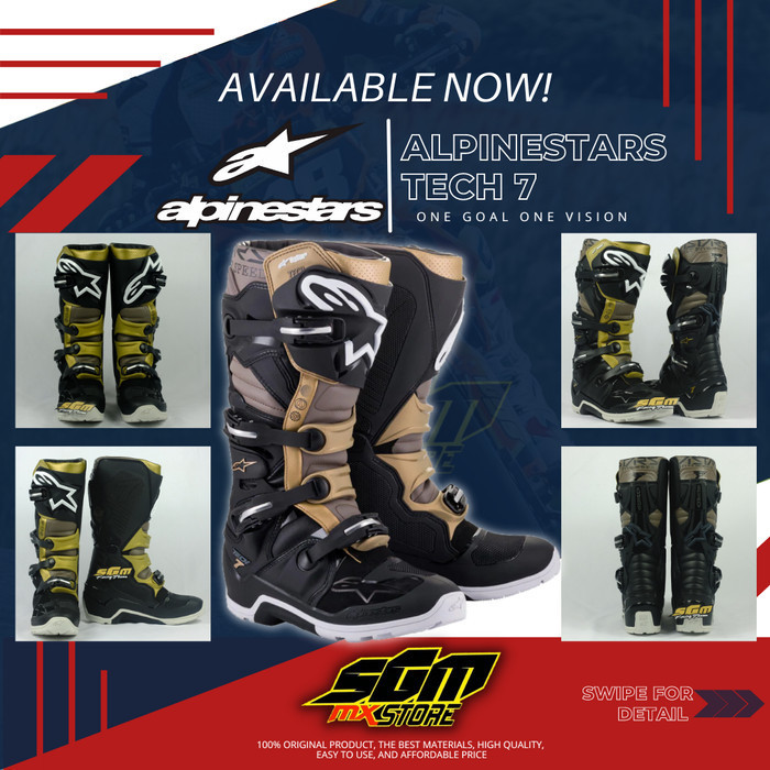 PROMO SEPATU TRAIL ALPINESTARS TECH 7 ENDURO DRYSTARS #ORIGINAL