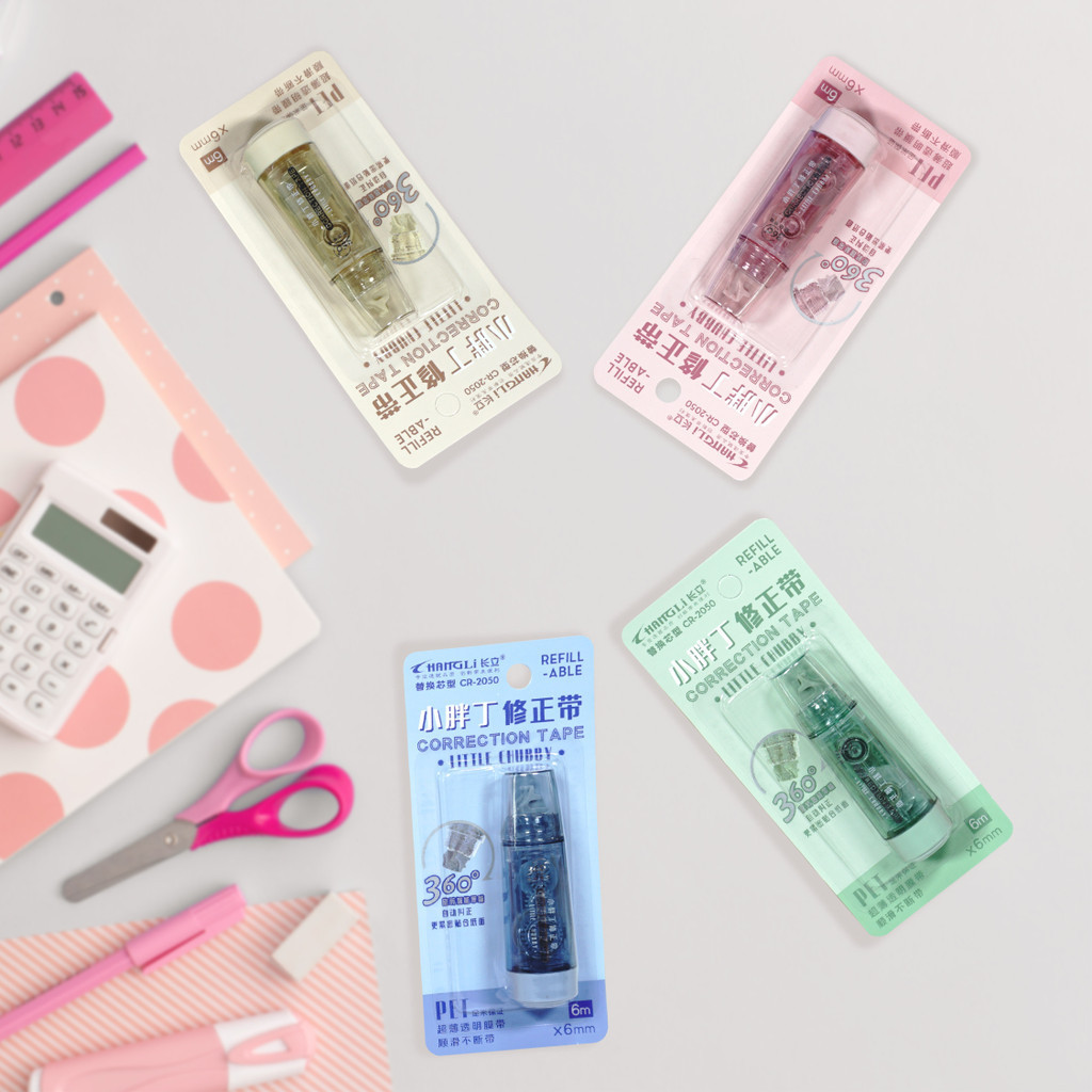 Pita Koreksi/ Correction Tape/ Correction Pen/ Tipe X Rol/ Tip X / Tipe Ex Changli Panjang 6 M FANCY