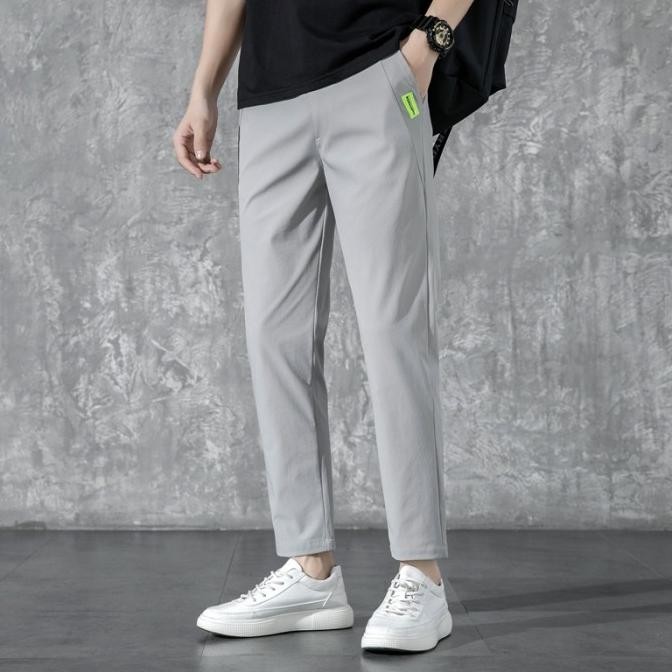 Celana Pria Kain Stretch Empat Sisi Celana Panjang Pria Casual Elastis