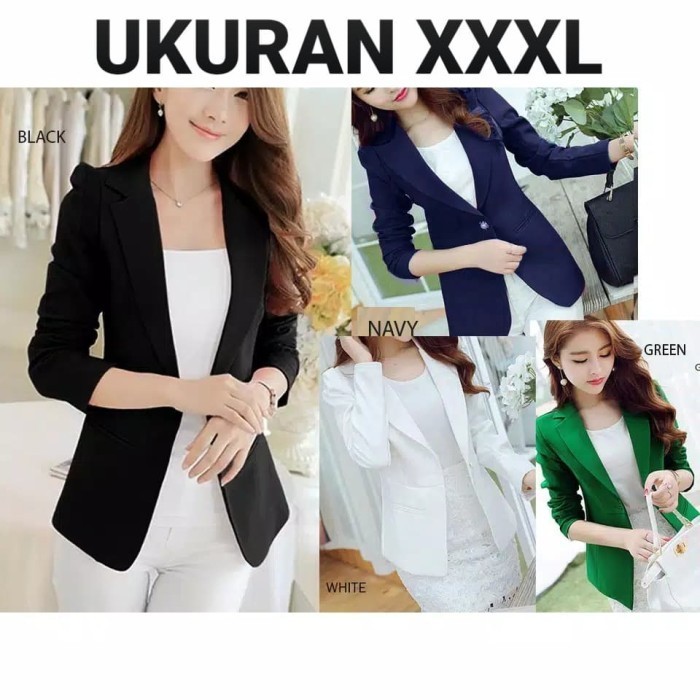Blazer Jumbo Bigsize Formal Wanita Kantor
