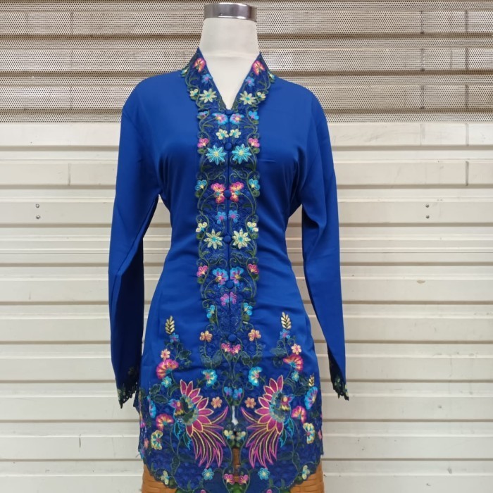 Kebaya Encim Betawi/Kebaya Encim Lengan Panjang/Kebaya Bordir Warna