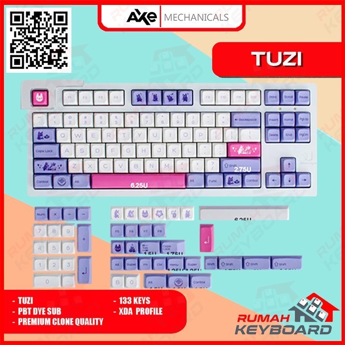 Keycap - Keycaps - Xda - Tuzi - Pbt - Dye Sub