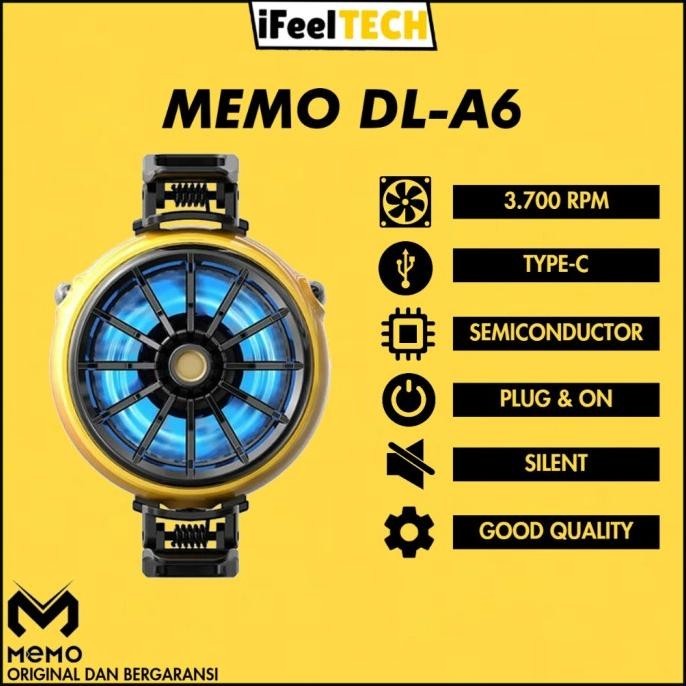 Ifeeltech - Memo Dla6 Clip Phone Cooler Cocok