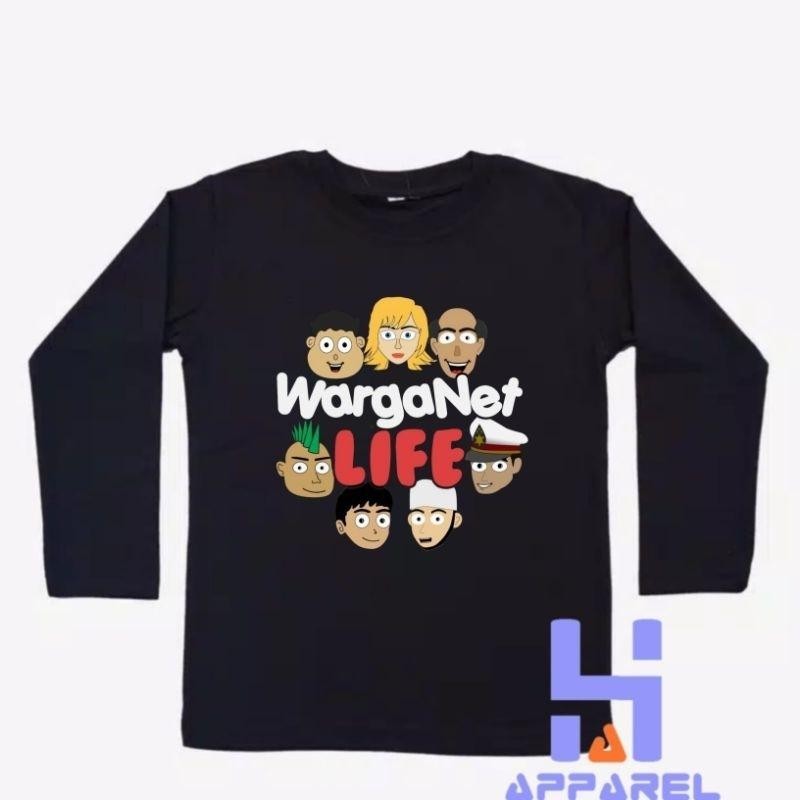 Baju Anak Kaos Anak Warganet Life Youtube Lengan Panjang