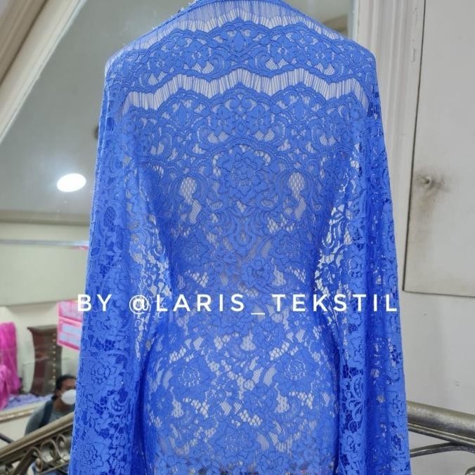New Bahan Kebaya Kain Brokat Semi Prancis Cord Katun (2,5M) Original