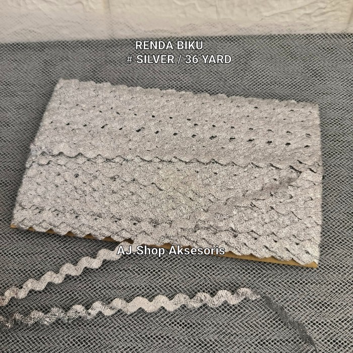 

RENDA GOLD , SILVER / RENDA ZIG -ZAG EMAS PERAK PER/ROLL