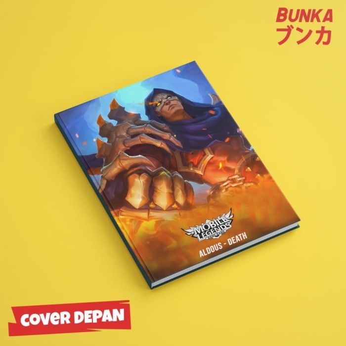 

Segera Miliki Notebook Mobile Legends Aldous Death Hardocover A5 Buku Tulis Catatan Promo