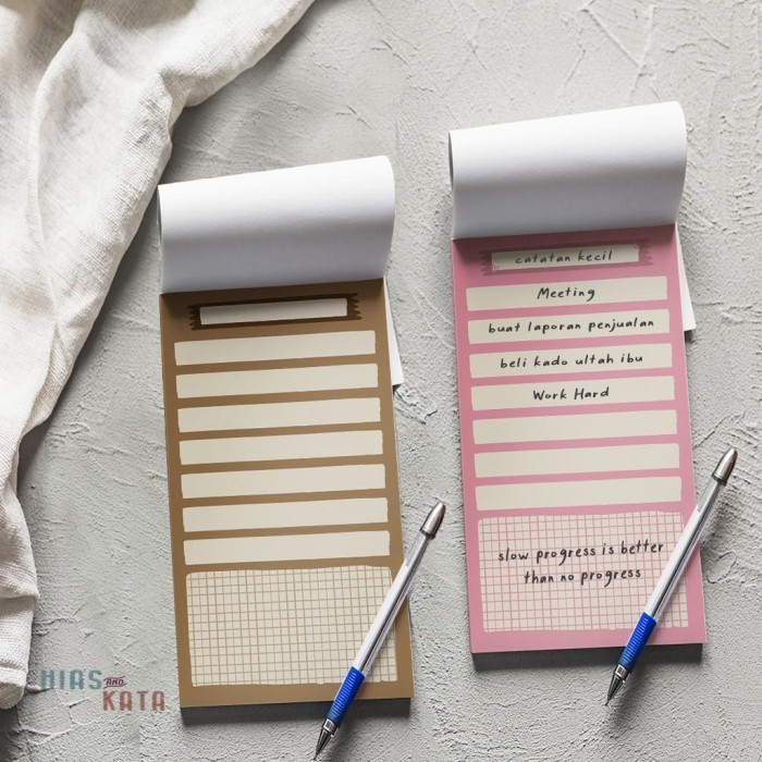 

Kusus Hari Ini Notebook Aesthetic Magnetic Notepad Memo Paper 50 Sheets Bagus