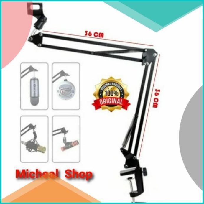 Stand Mic Studio Murah / stand mic jepit / arm stand/ stand jepit meja