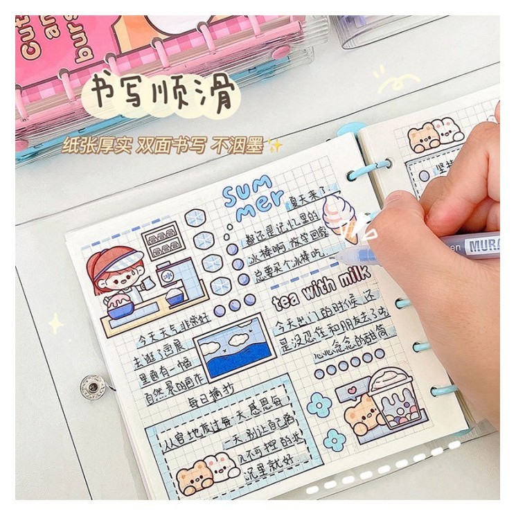 

Gaya Note Book Momo Aesthetic Buku Jurnal Binder Momo Import Bagus