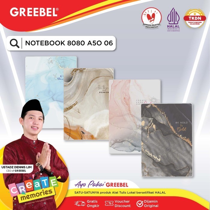 

Hadir Greebel Notebook 8080 A5O 06 Diskon