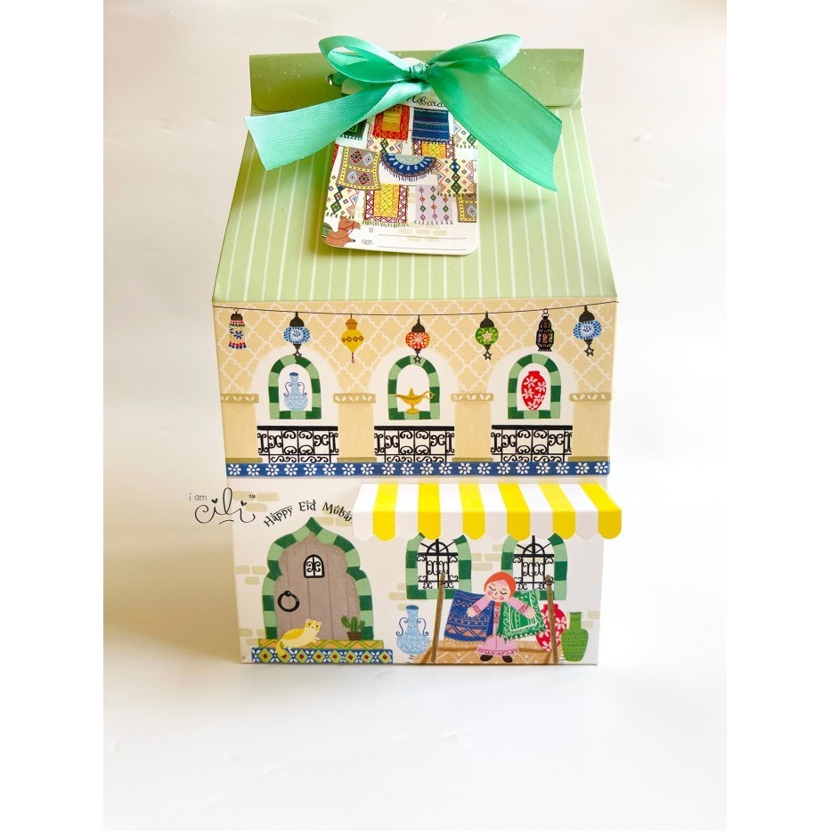 

(Box Rumah Karpet )Kotak Kue Kering 2 Toples 500Gr Idul Fitri Lebaran 009