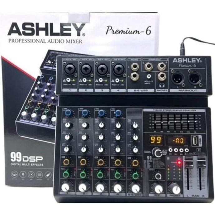 Mixer Ashley Premium 6 , Ashley 6 Channel Original