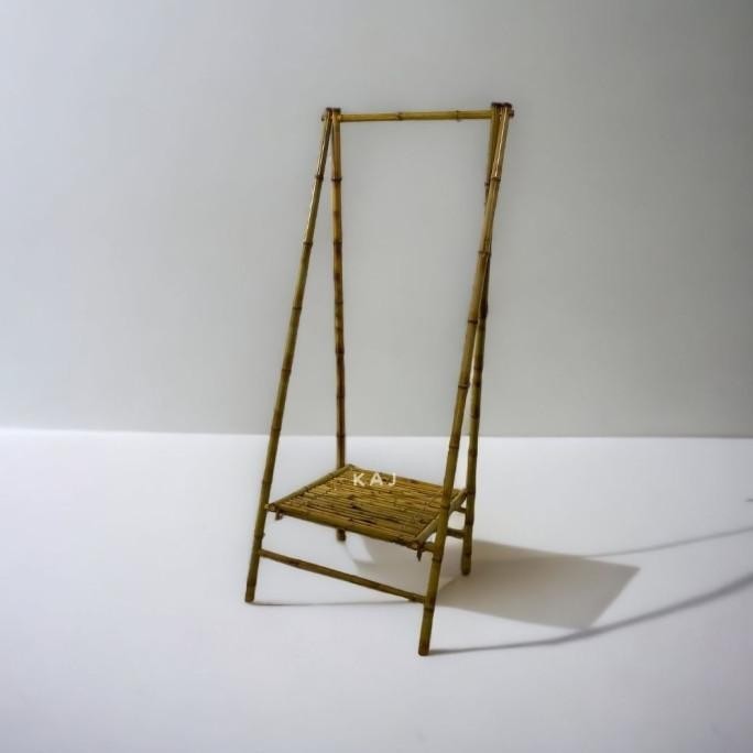 RAK HANGER BAJU MUKENA BAMBU / RAK GANTUNGAN  BAMBU NADASTORE