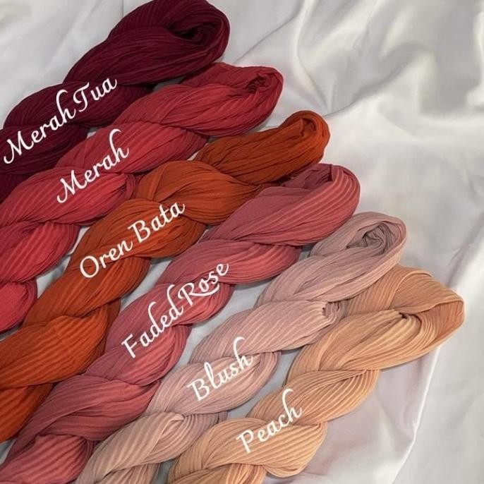 Kerudung Azara Pashmina Plisket Baru