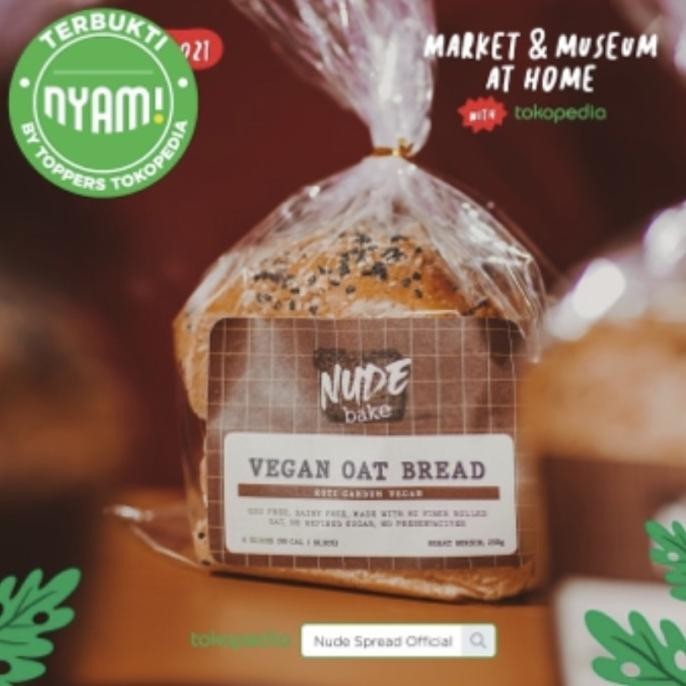 

Trend Nude Bake Oat Bread (Roti Tawar) Vegan, Egg Free & Dairy Free High Fib Original