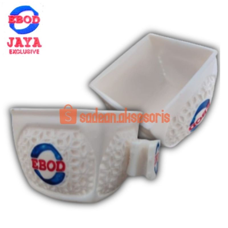 Cepuk Makan Minum Ebod Jaya Fiber Kotak Wadah Pakan Minum Burung Pada Sangkar