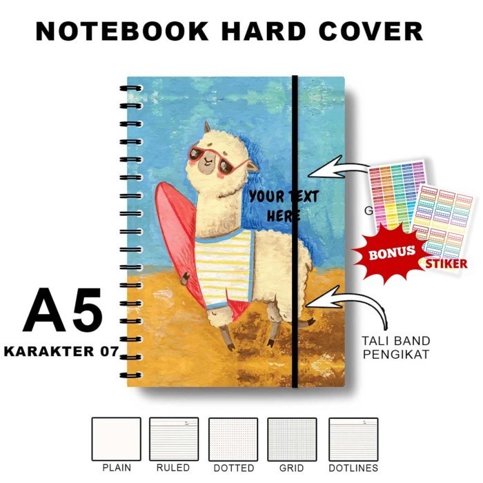 

Promo Notebook Hardcover A5 Motif Karakter 3/Journal/Buku Spiral/Agenda Sale!!!